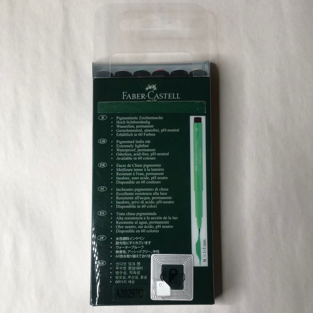 FABER-CASTELL, 6 Pitt Artist Pens, Pastel Multicolor Set - Picture 5 of 13